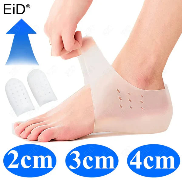 Premium Silicone Gel Height Increase Insoles – Invisible Lift, Shock Absorption & All-Day Comfort
